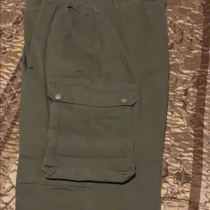 Olive green cargo pants